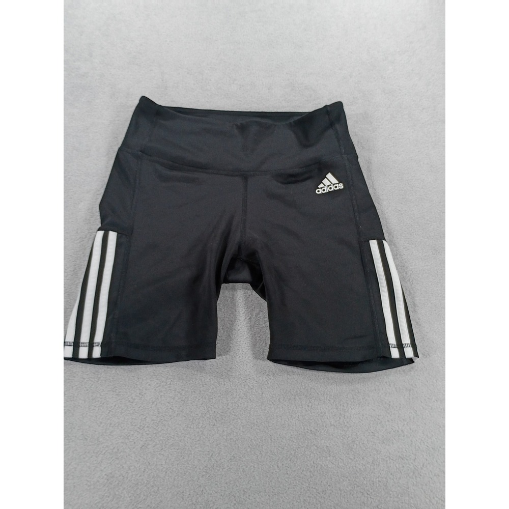 Adidas Womens Primegreen Aeroready Biker Shorts Black Medium 3-Stripe